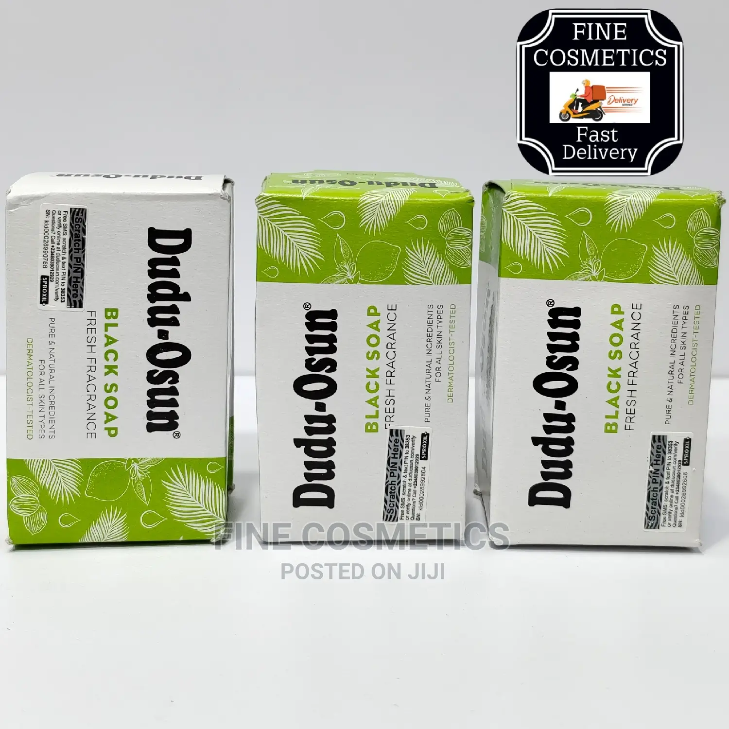 3pcs Original Dudu Osun Black Soap Skin Clearing Pimple Soap