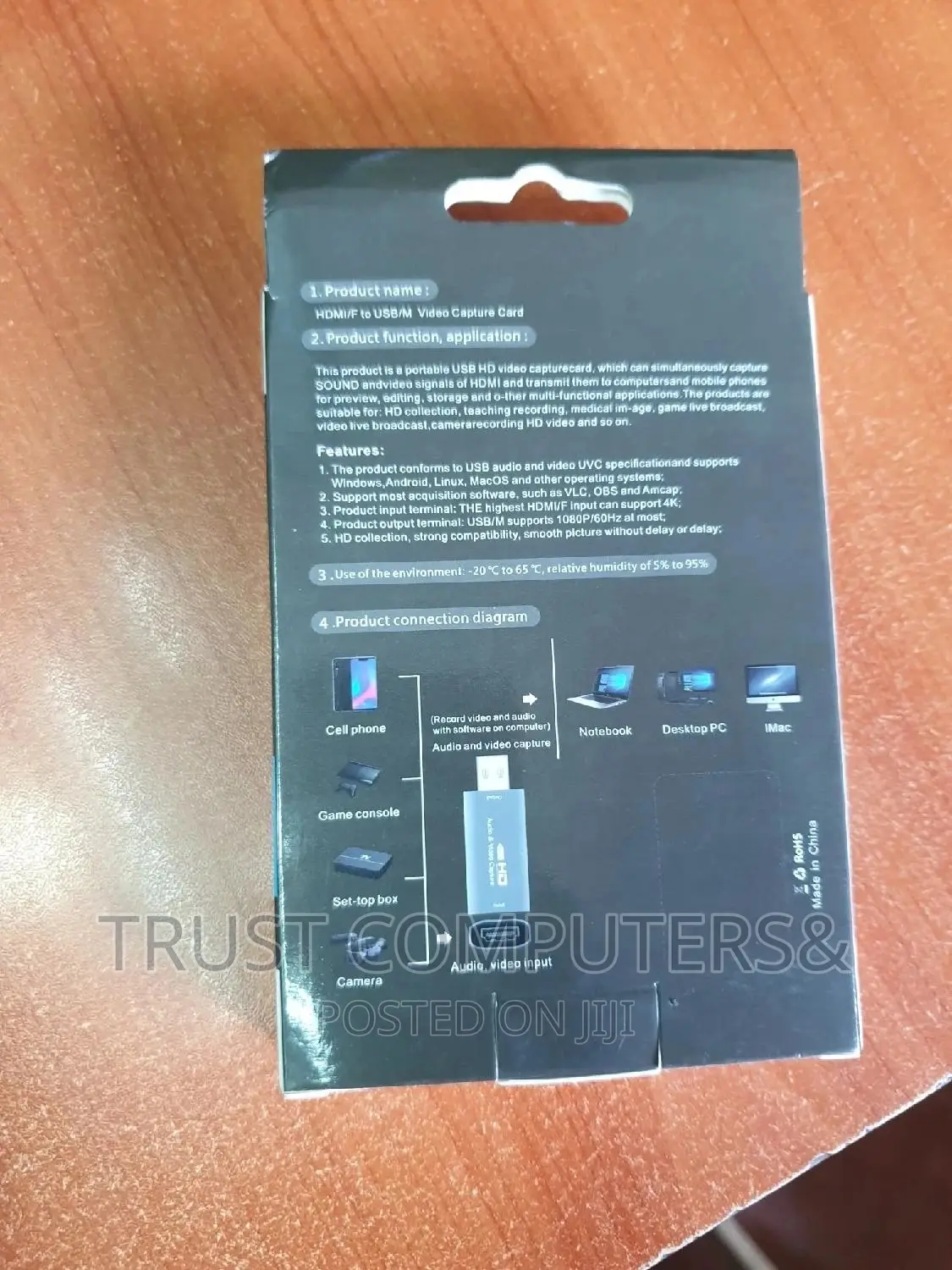 Vedio Capture Card With Audio Z26s