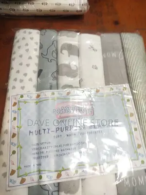 6 Pcs Cotton Baby Blacket Bed Sheets