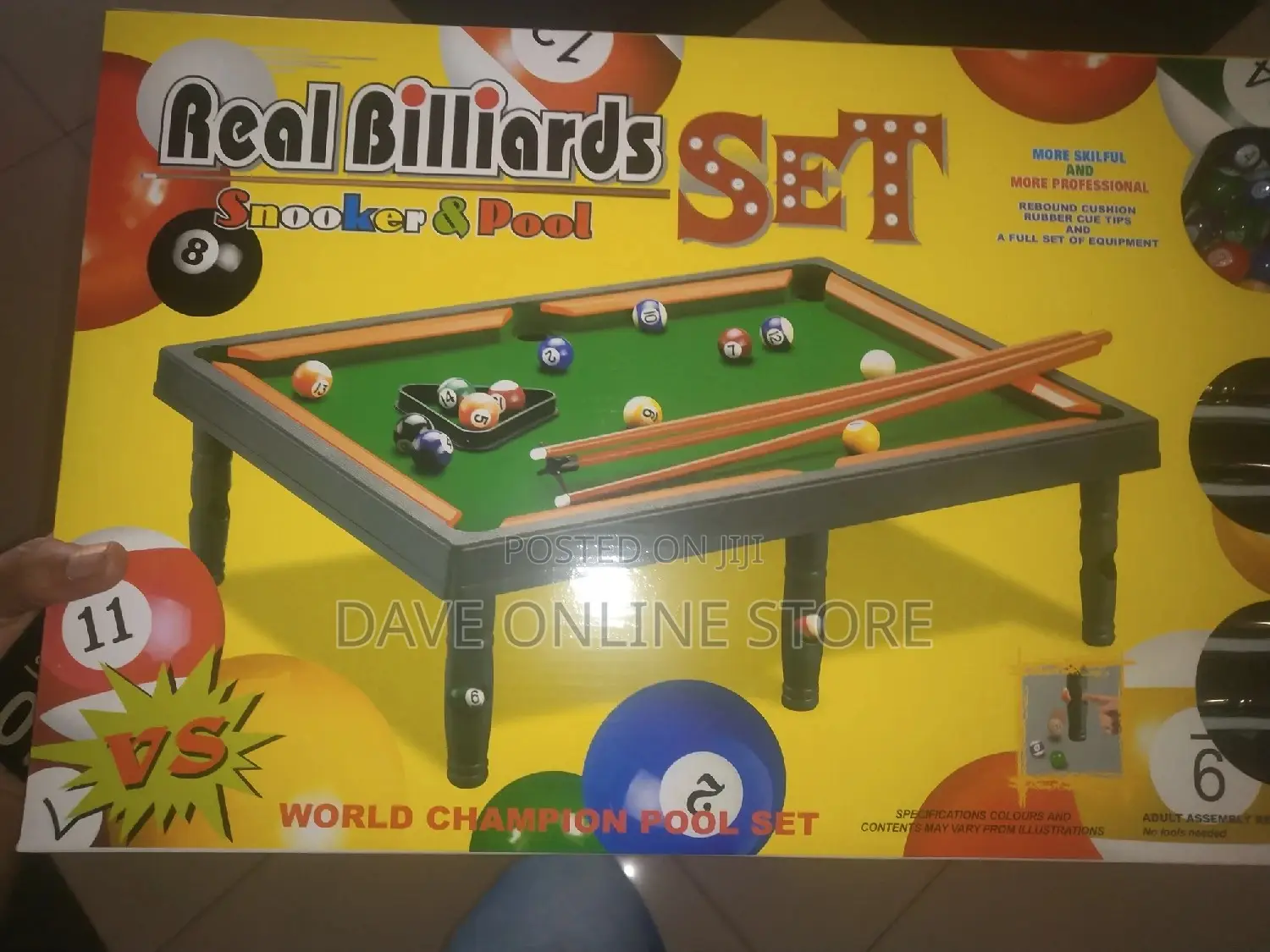 Real Billiards Snooker and Pool Table Set
