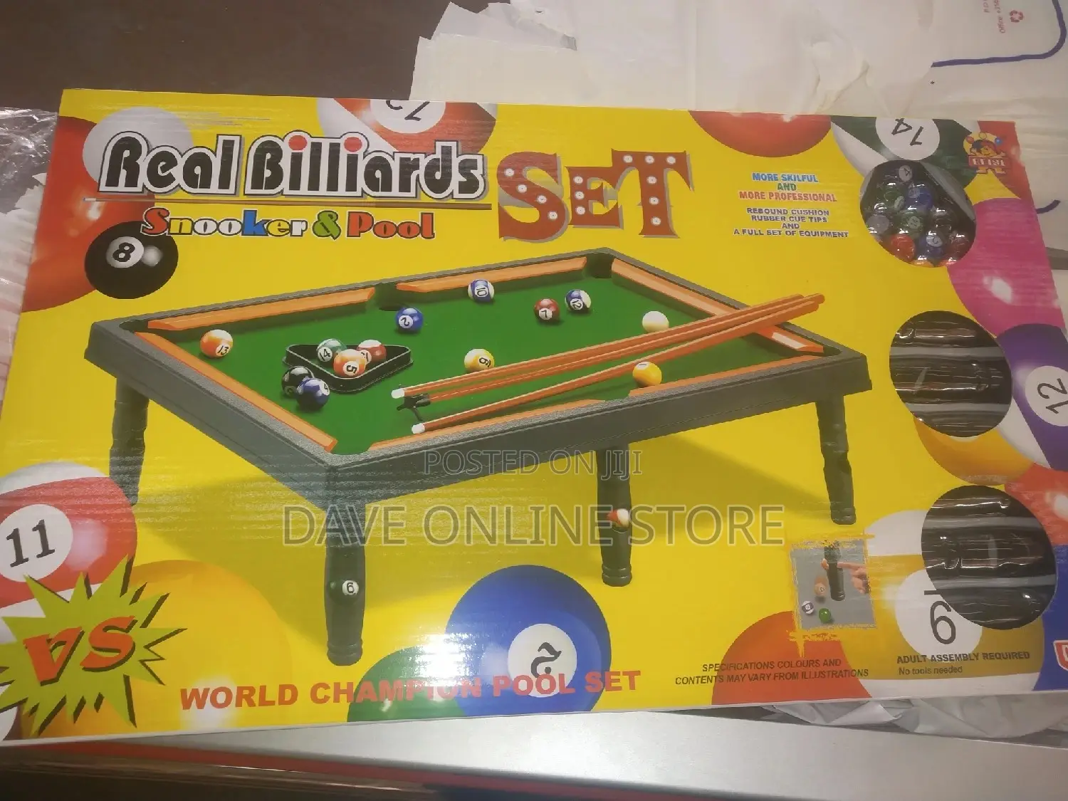Real Billiards Snooker and Pool Table Set