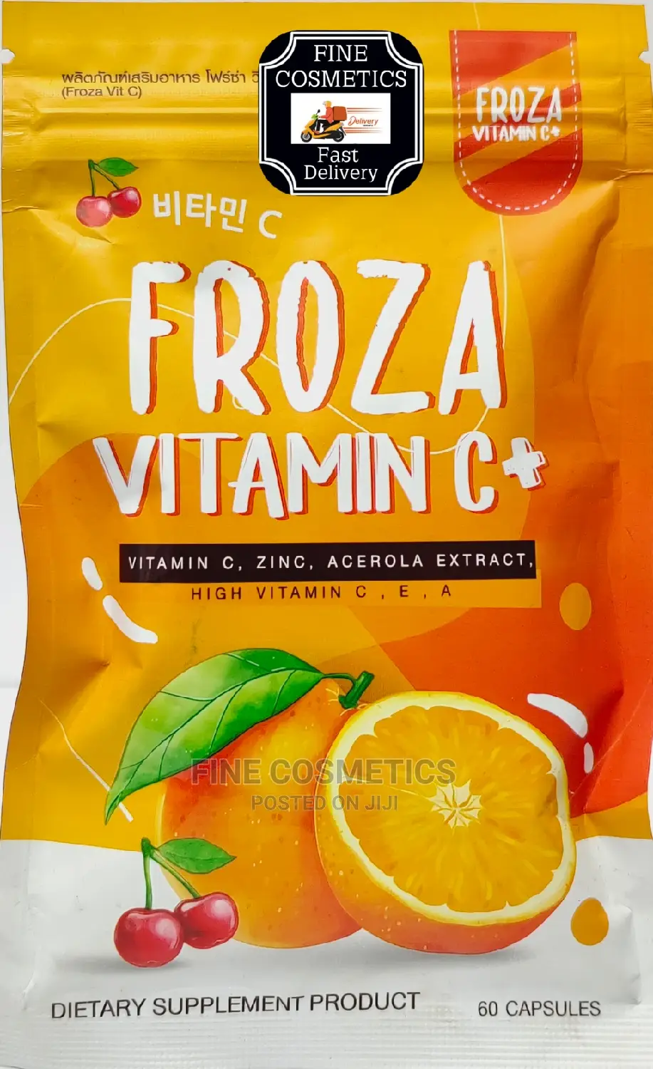 FROZA Vitamin C and ZINC Dietary Skin Supplement 60 Tabs