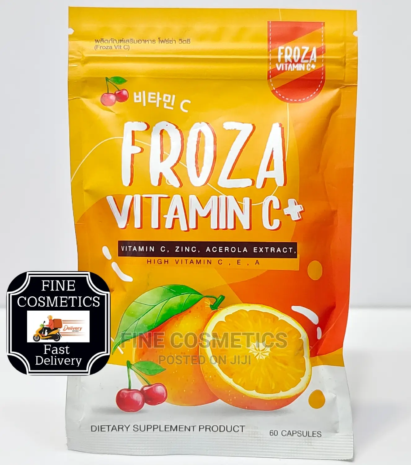 FROZA Vitamin C and ZINC Dietary Skin Supplement 60 Tabs
