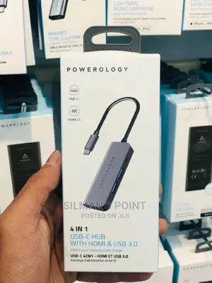 Powerology 4 in 1 USB C Hub