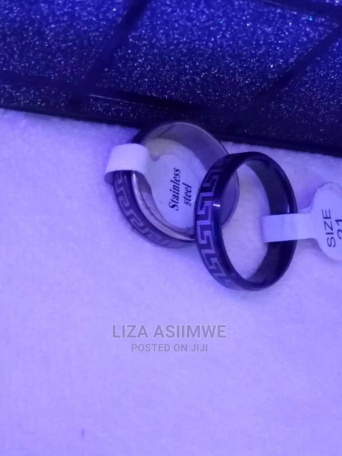 Men's Black Versace Designer Rings Available