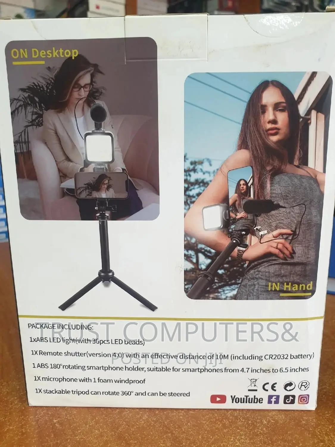Ring Light Kit-06lm, Selfie Stick Tripod