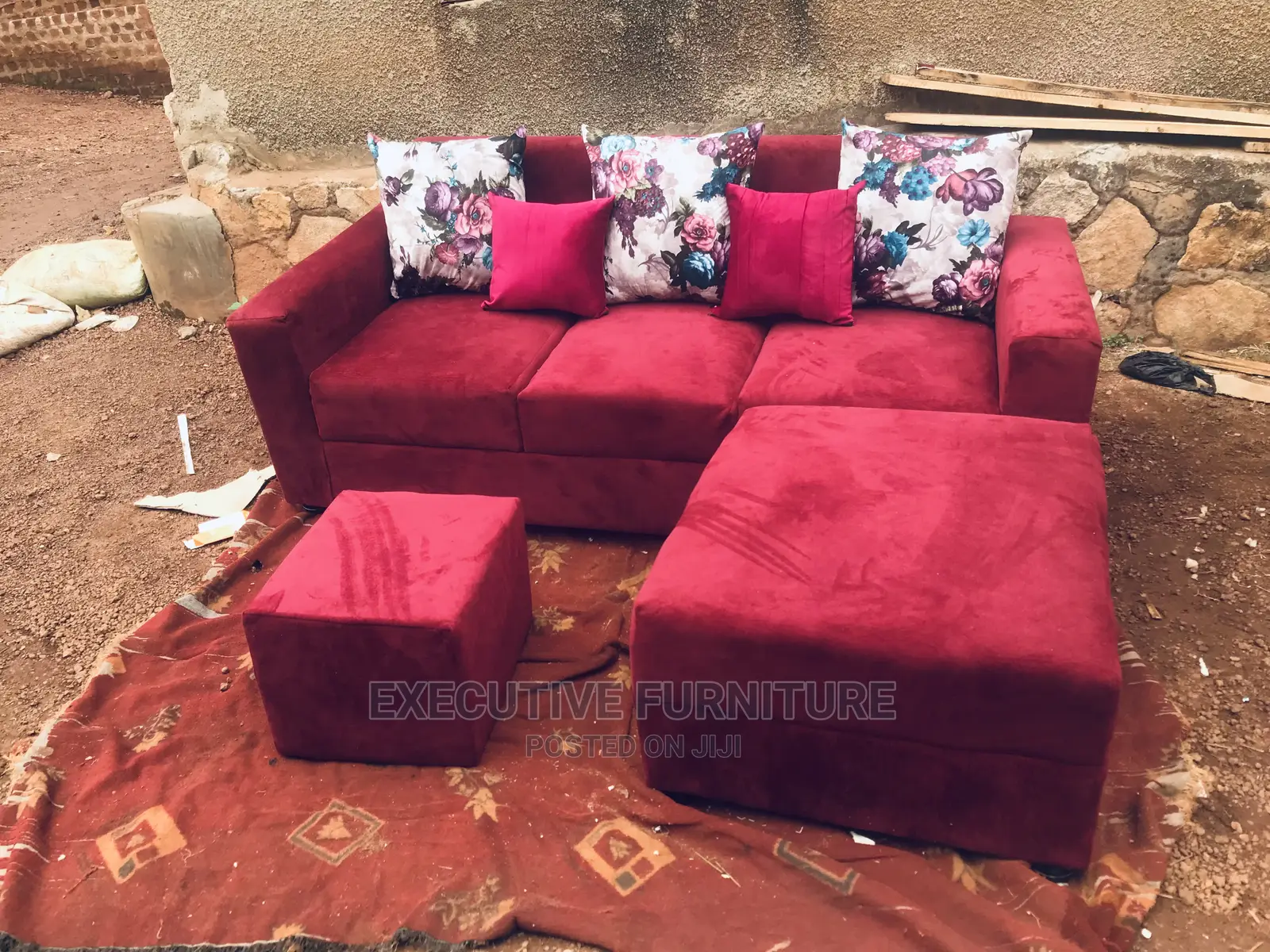 Mini Maroon Sofa