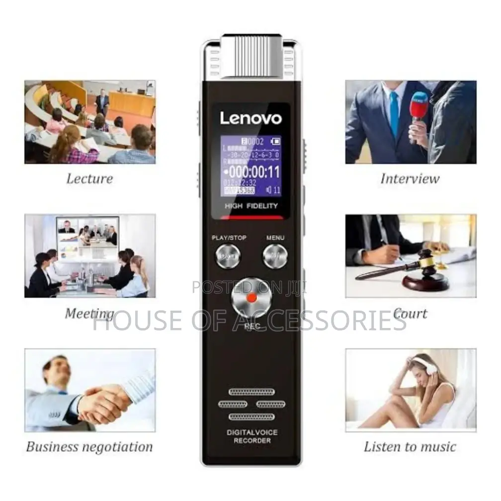Original LENOVO B618 Digital Voice Recorder, 8gb