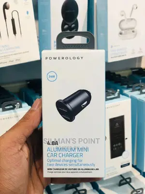 Powerology Aluminium Mini Car Charger