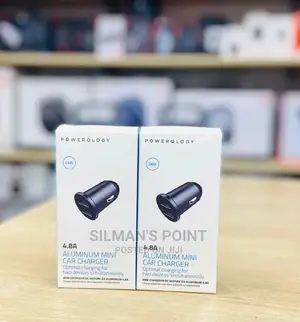 Powerology Aluminium Mini Car Charger