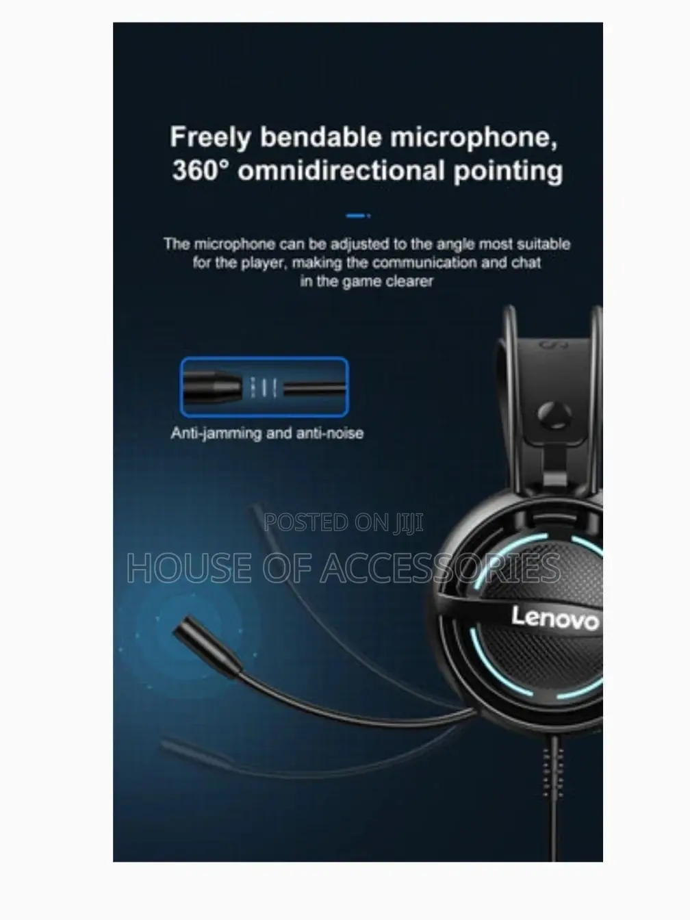 Original LENOVO G30 7.1 Stereo Rgb Gaming Headset
