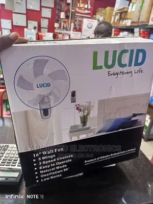 Lucid Wall Fans With a Remote Control