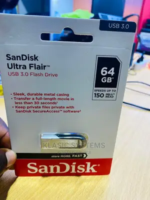 Sandisk 64gb Uitra Flair USB 3.0 Flash Drive