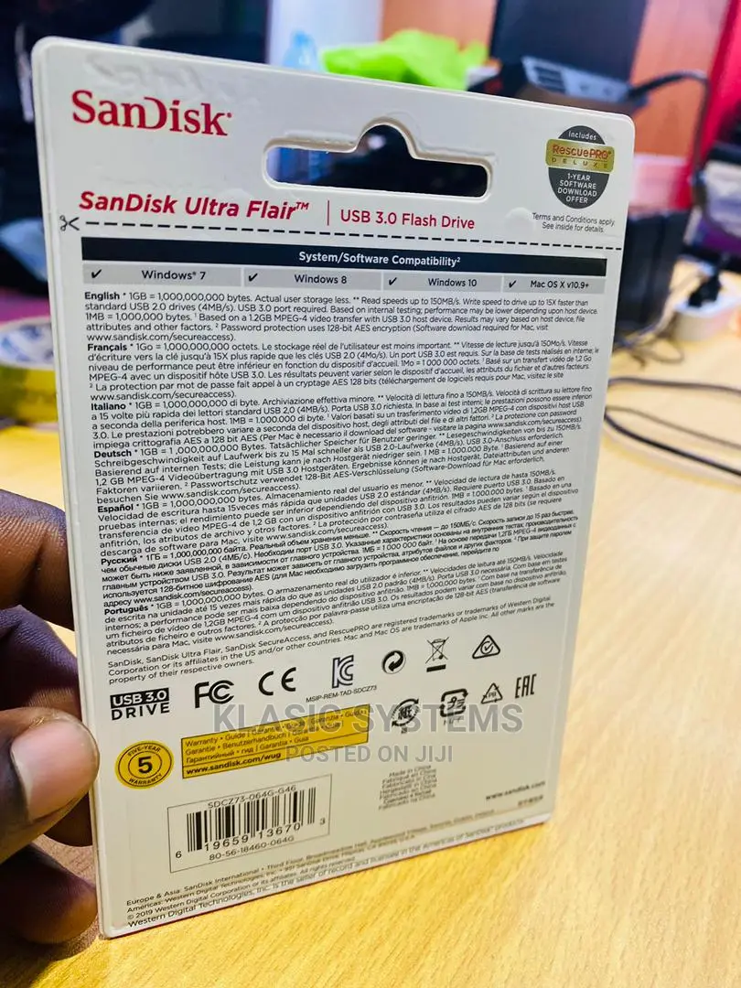Sandisk Uitra Flair USB 3.0 Flash Drive to Keep Your Data