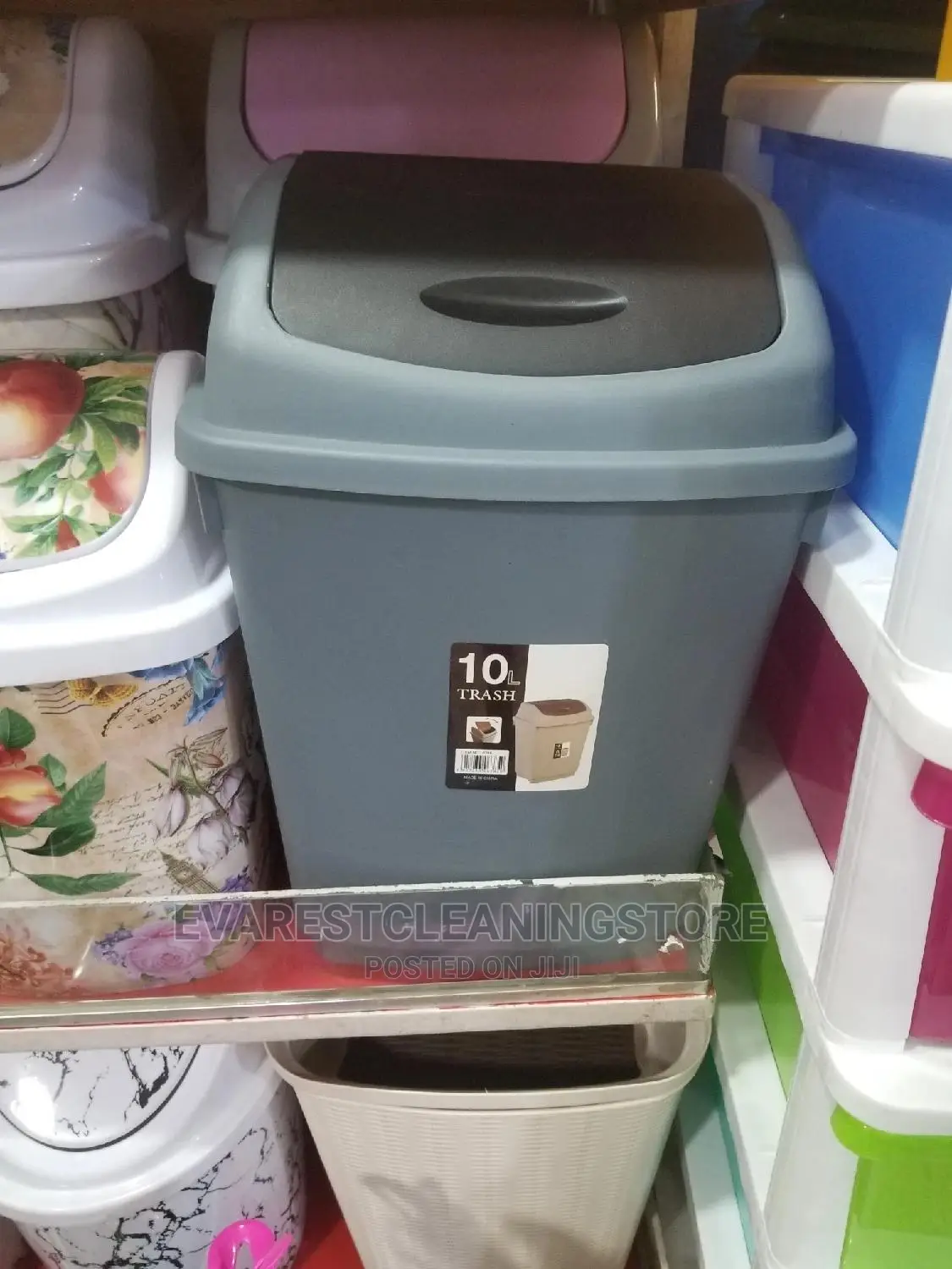 10ltr Sanitary Dustbin Grey