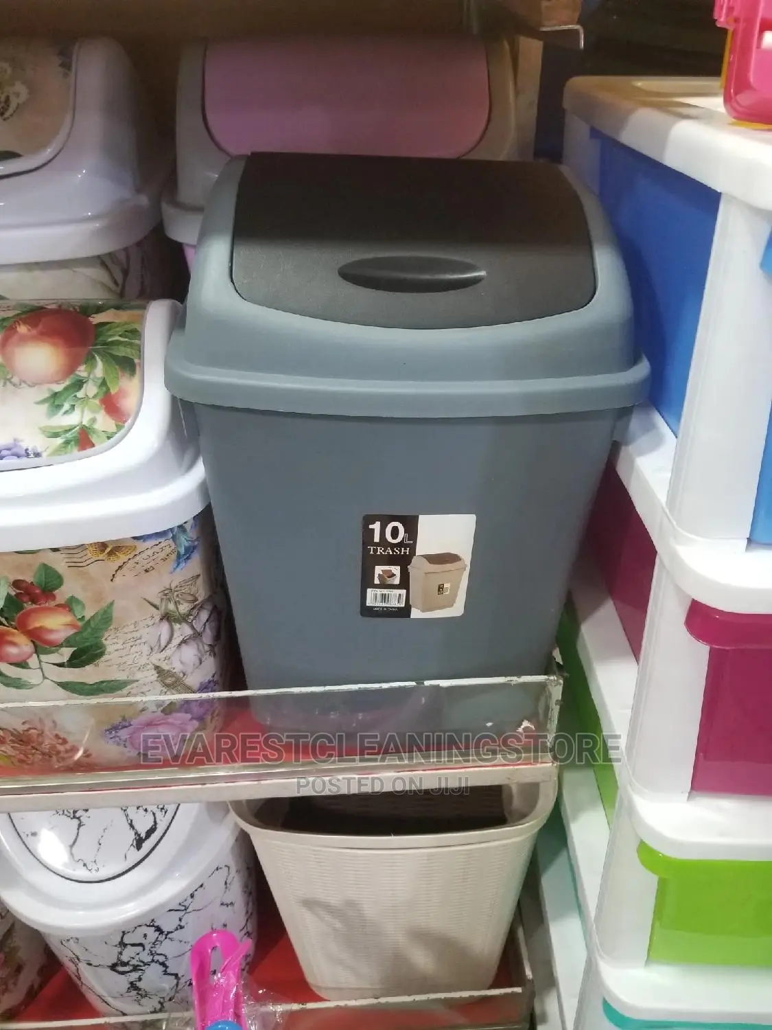 10ltr Sanitary Dustbin Grey