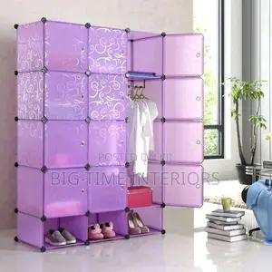 3 Column Plastic Wardrobe