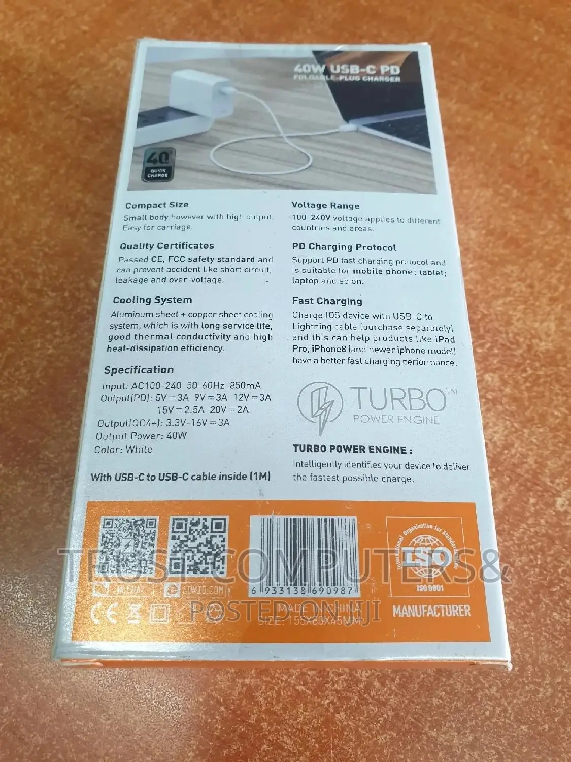 40w Type C ( Usb C) Charger