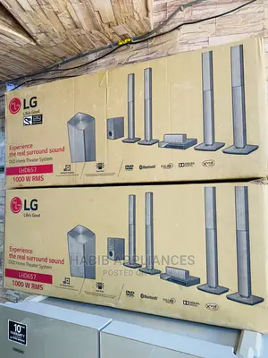 Photo - LG LHD657 Home Theater System With 1000watts 4 Tall Boys