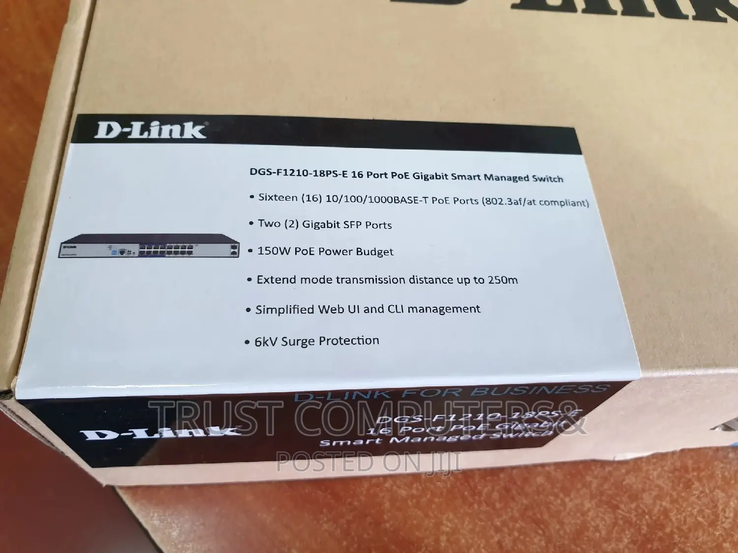 D-Link 16port Dgs-F1210 Poe Gigabit Smart Managed Switch