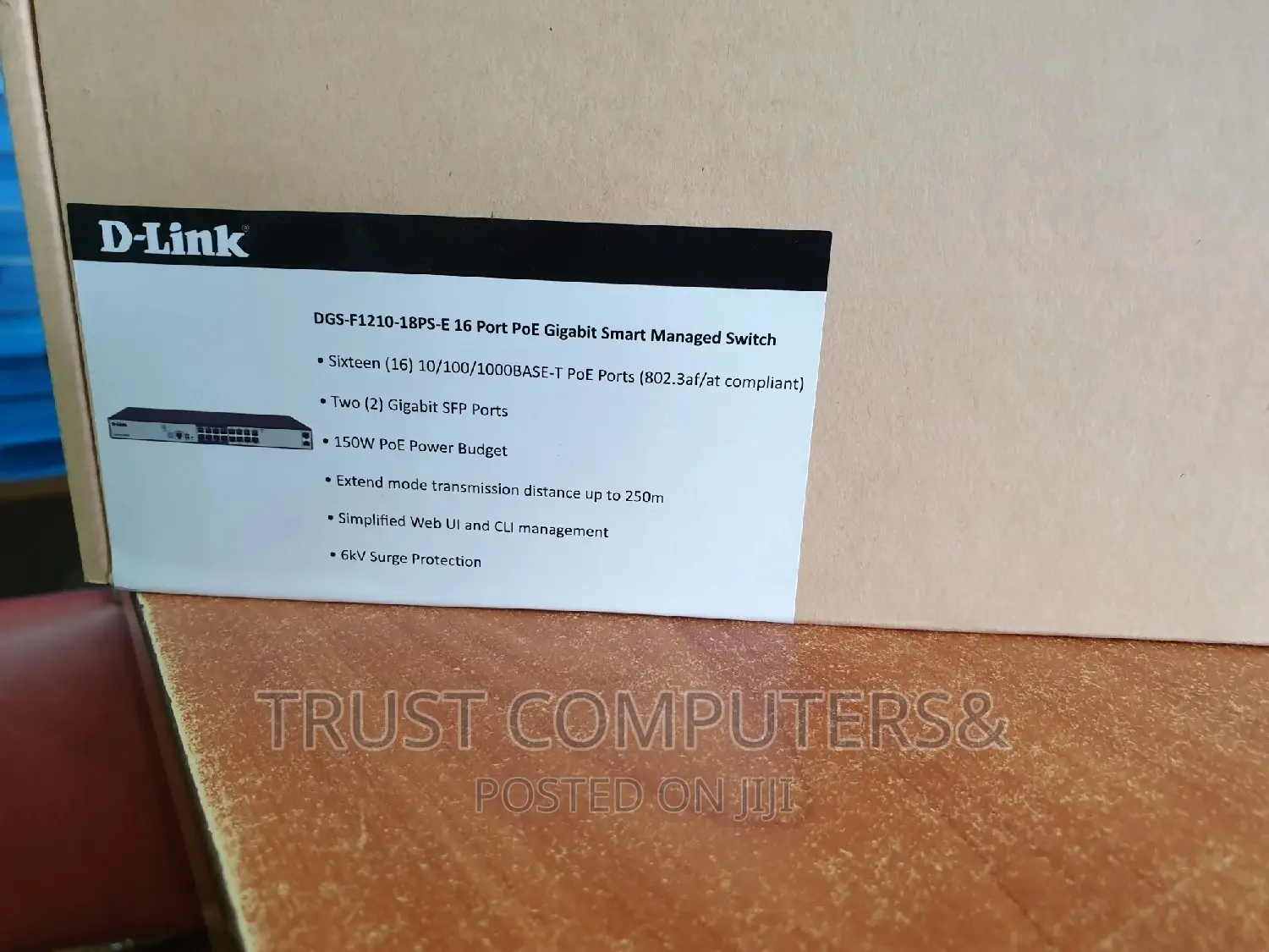 D-Link 16port Dgs-F1210 Poe Gigabit Smart Managed Switch