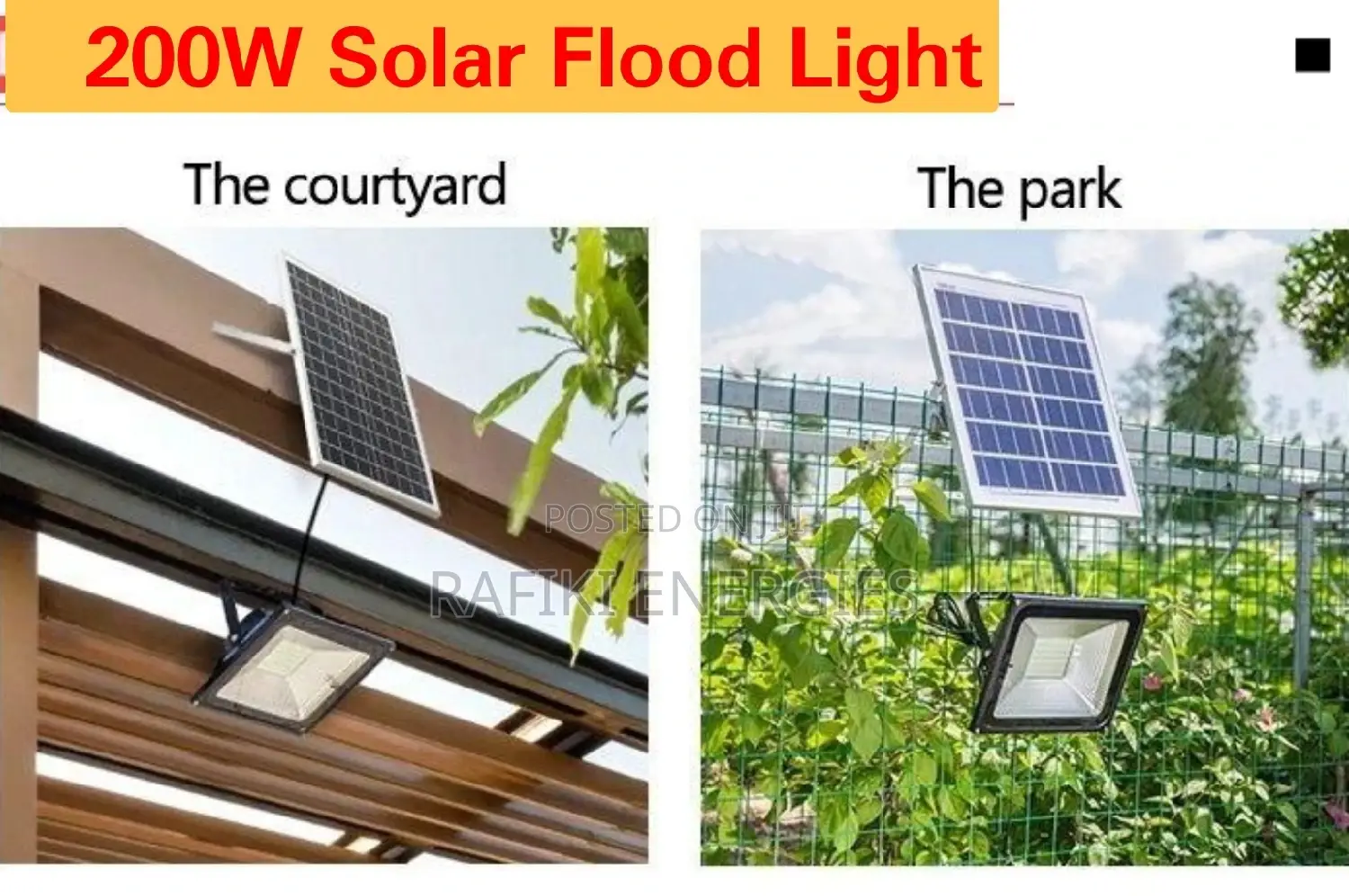200W Solar Flood Lights