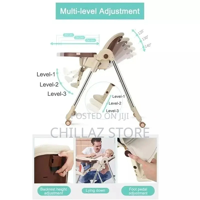 Baby Adjustable High Table and Chair