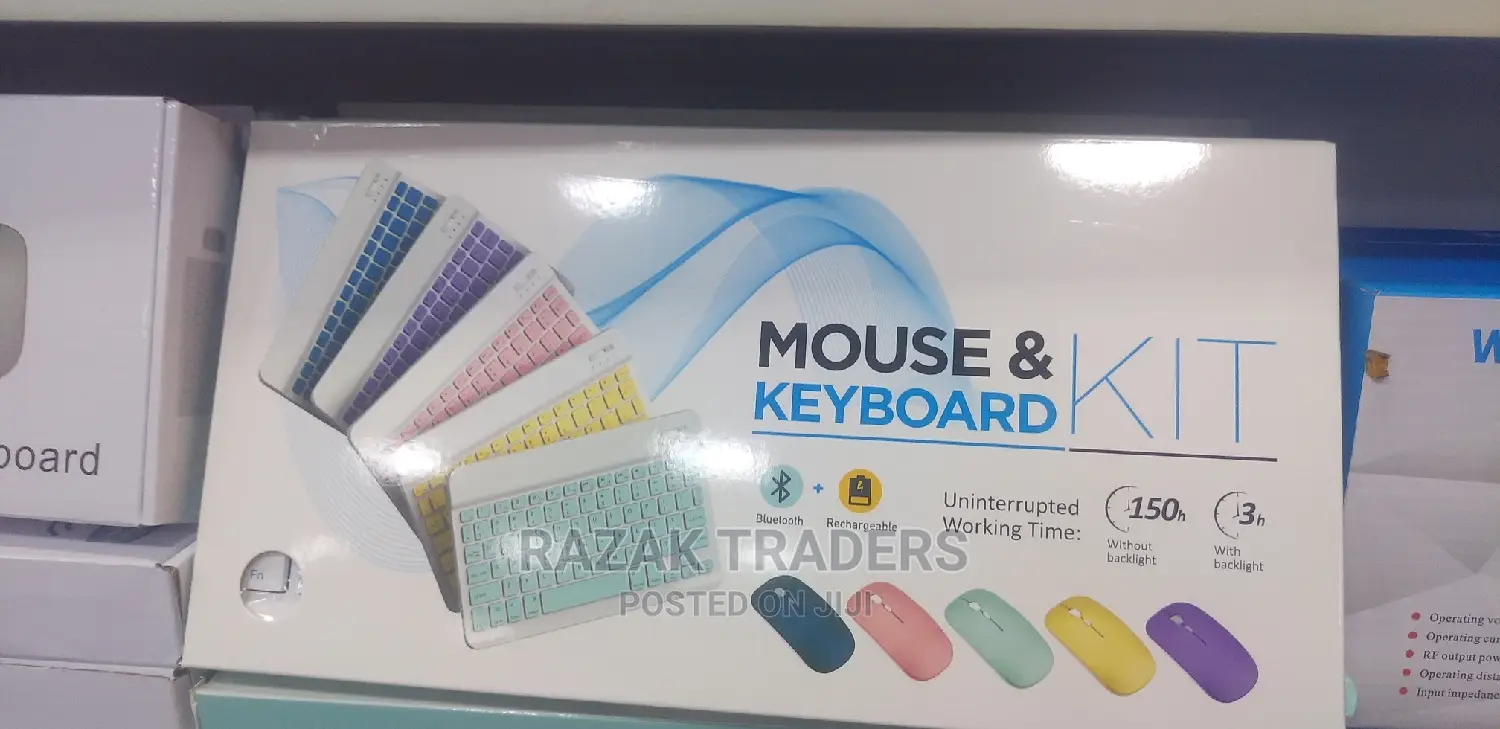 Bluetooth Wireless Keyboard With Mouse Combo