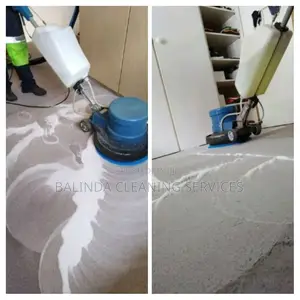 Carpeted Floor Cleaning in Progress