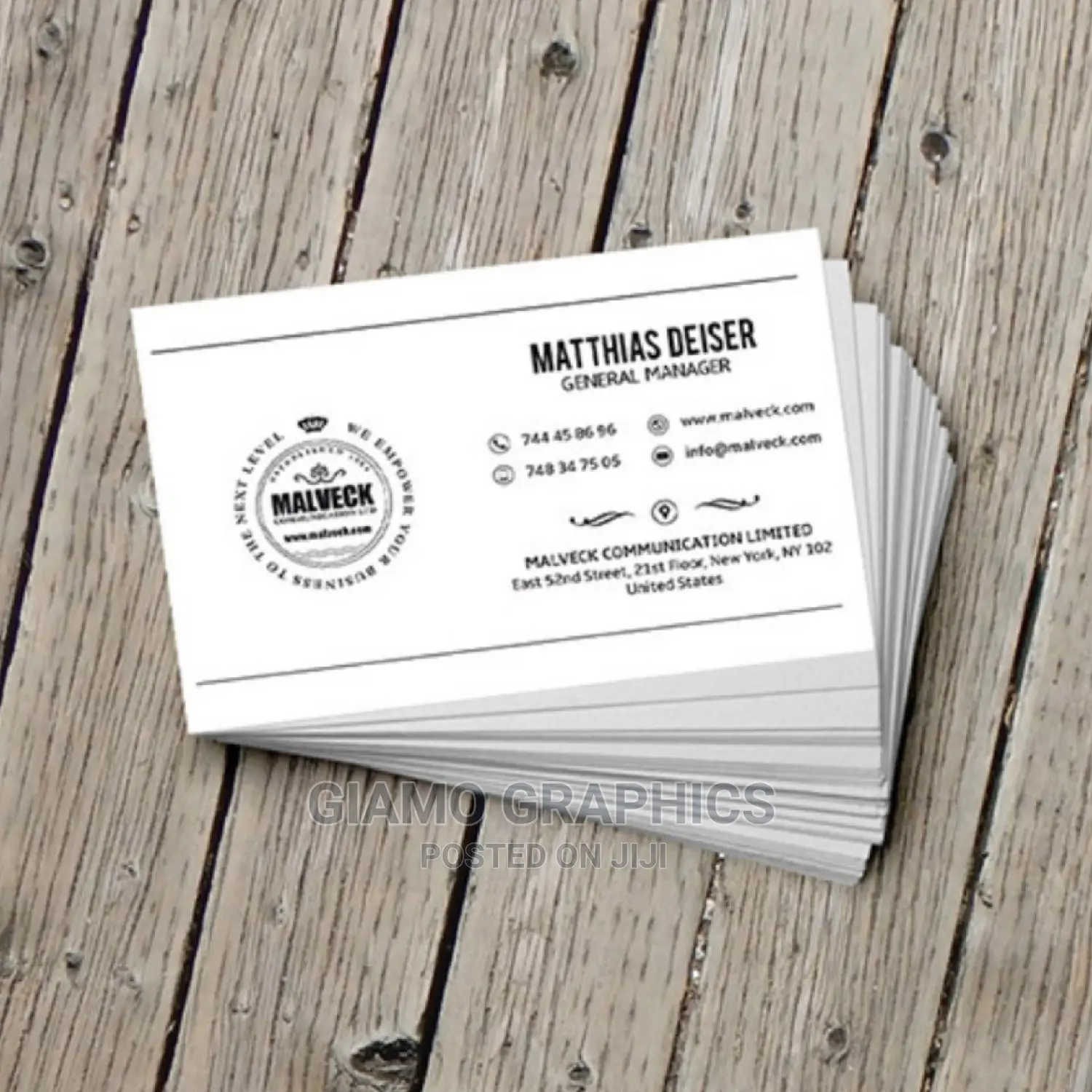 Business Cards One Side