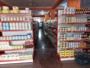 Supermarket Shelves Double at 1.15m and Wall 1m