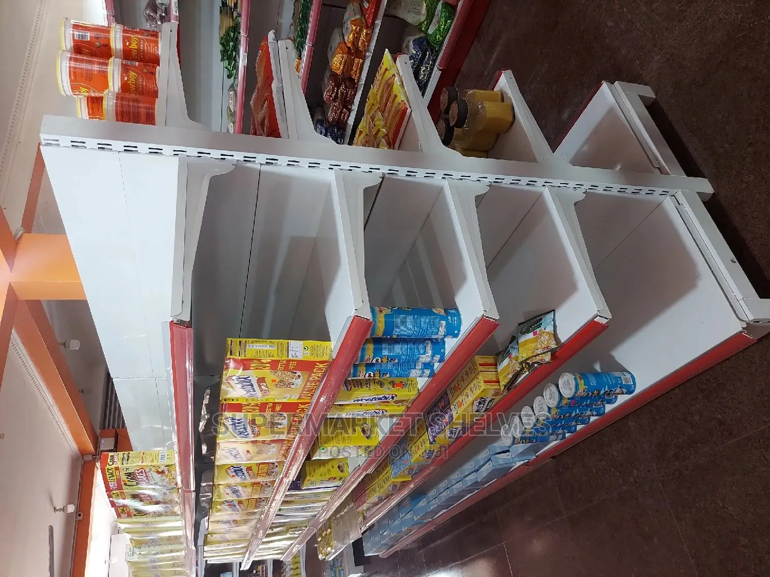 Supermarket Shelves Double Heavy-Duty on Sale at 1.15m