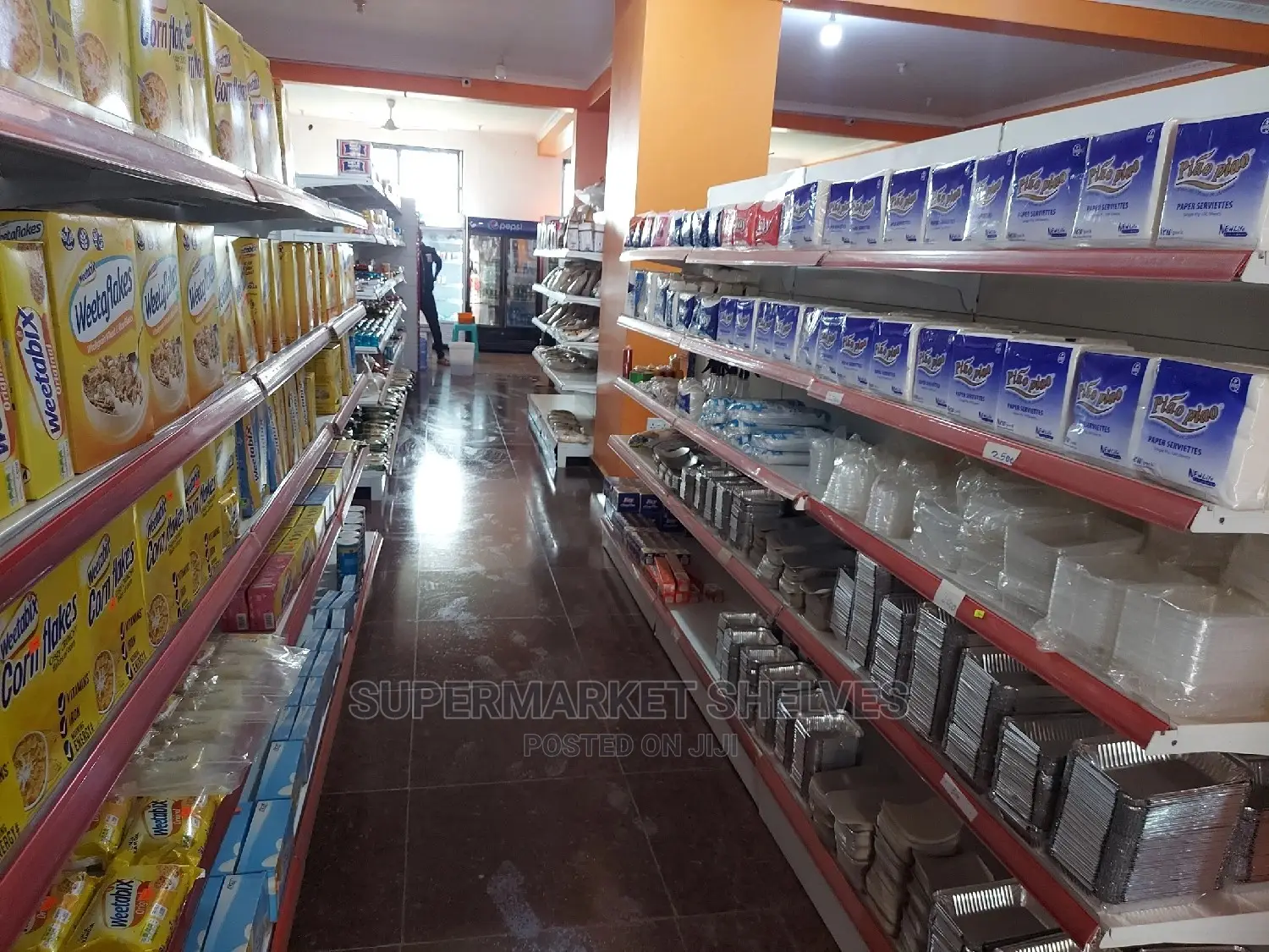 Supermarket Shelves Double Heavy-Duty on Sale at 1.15m