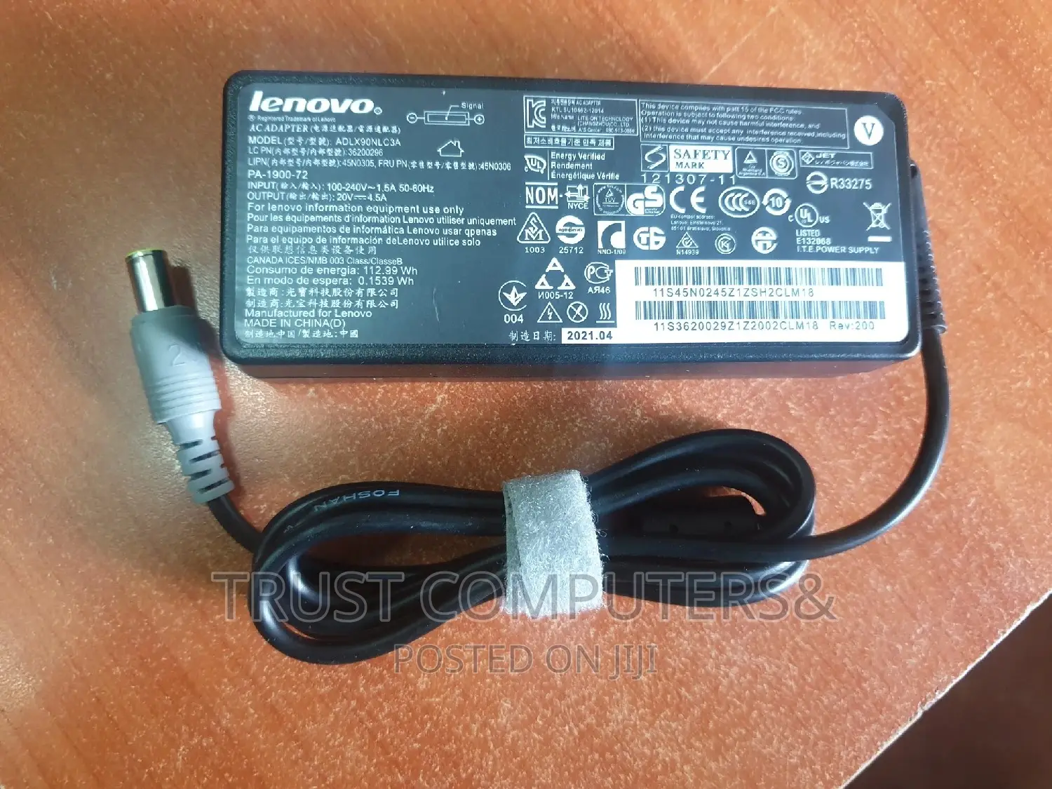 Lenovo 90w (20v 4.5) Round Pin Adapter