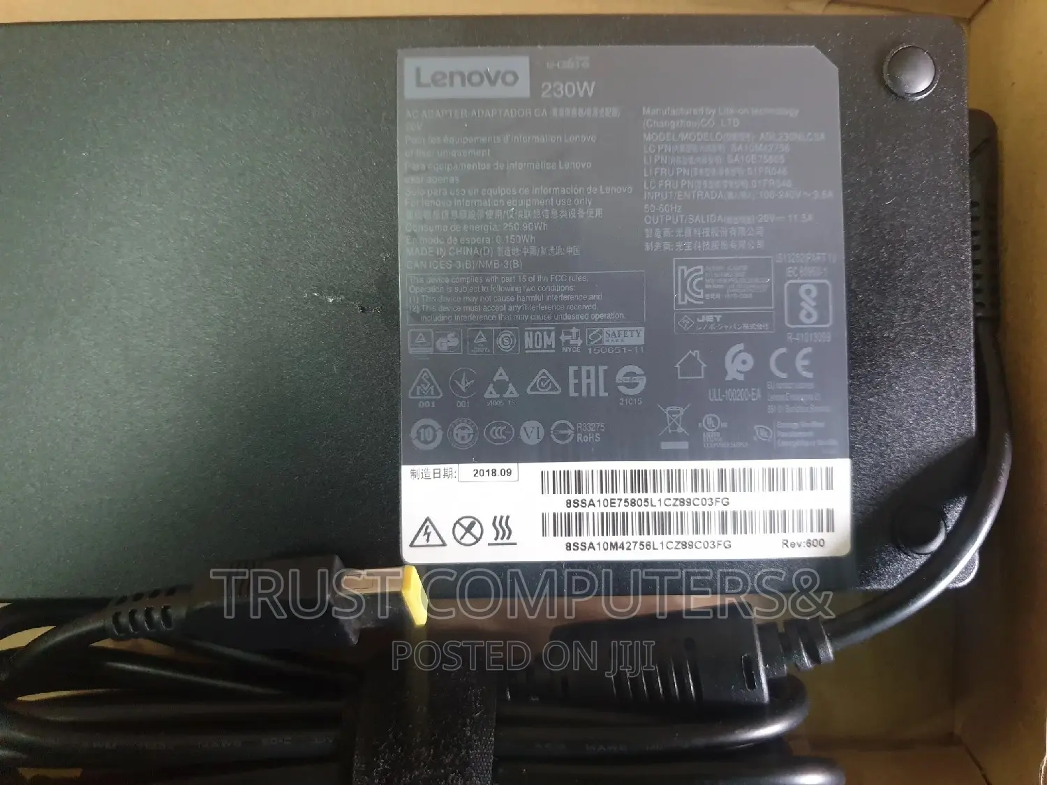 Lenovo 230w ( 20v 11.5A) Usb Adapter