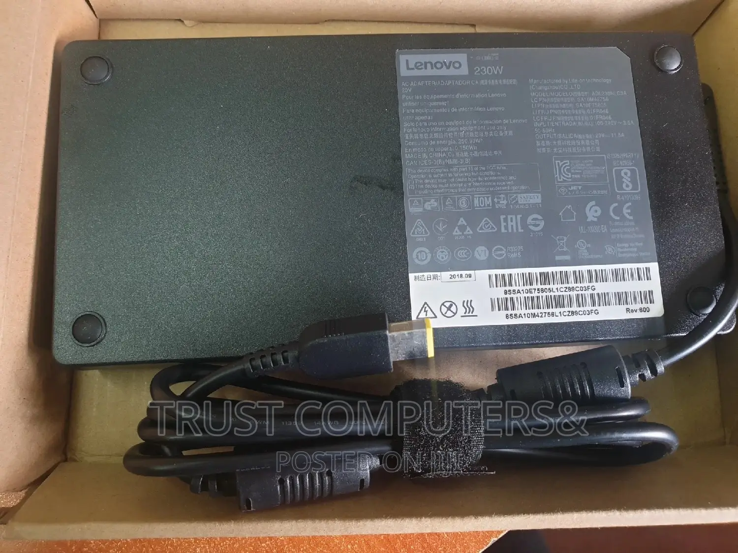 Lenovo 230w ( 20v 11.5A) Usb Adapter