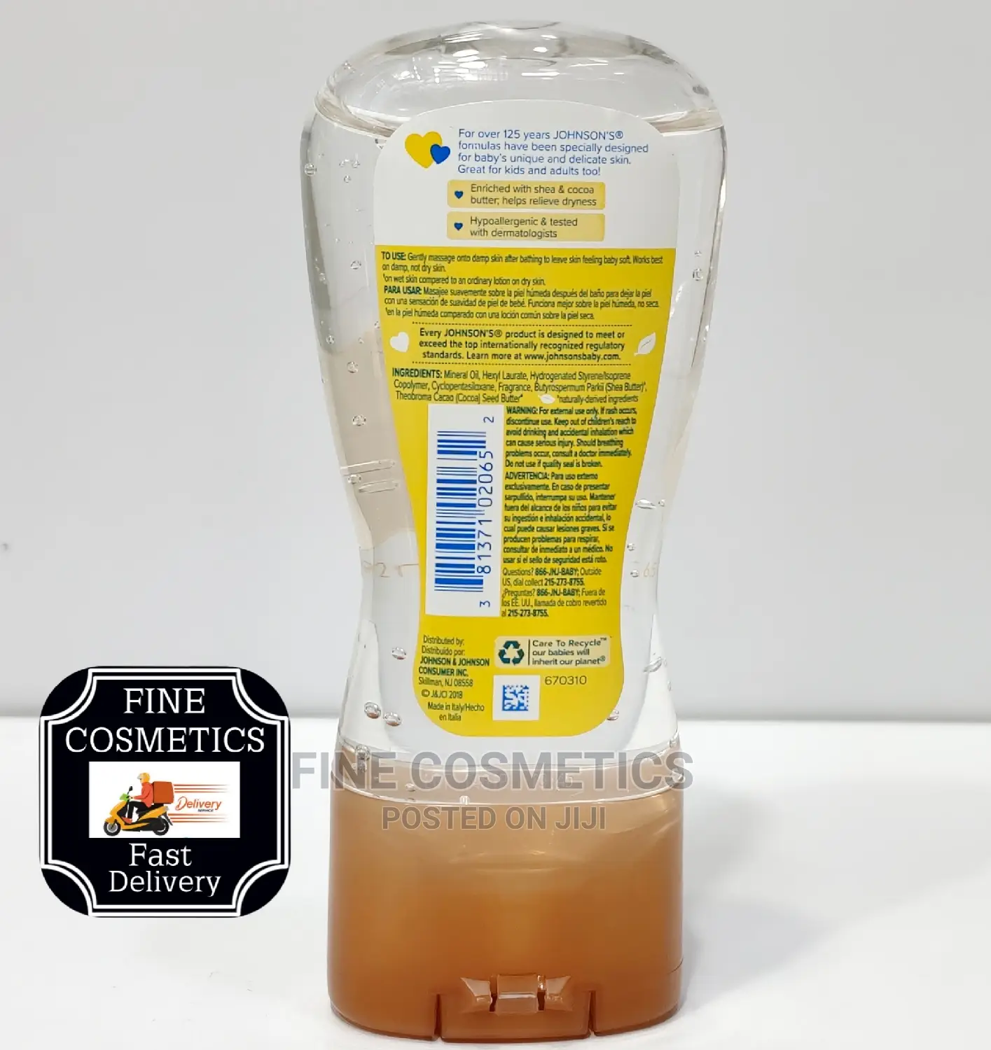 Johnson Moisturizing Baby Care Oil Gel For Kids And Adults
