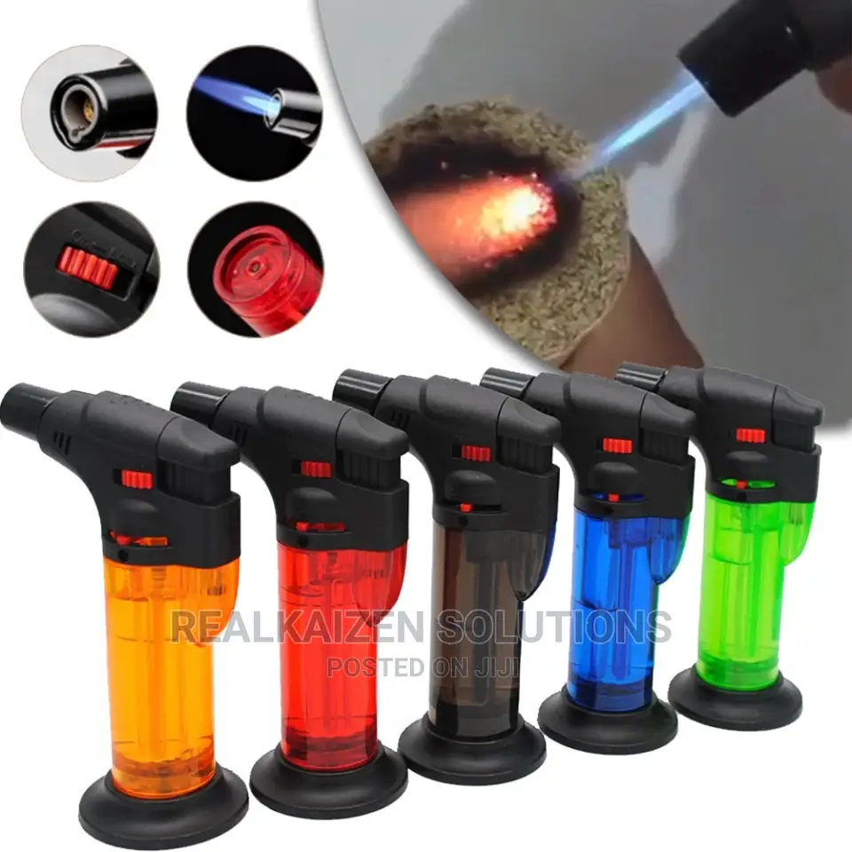 Windproof Blow Gas Refillable Torch Lighter