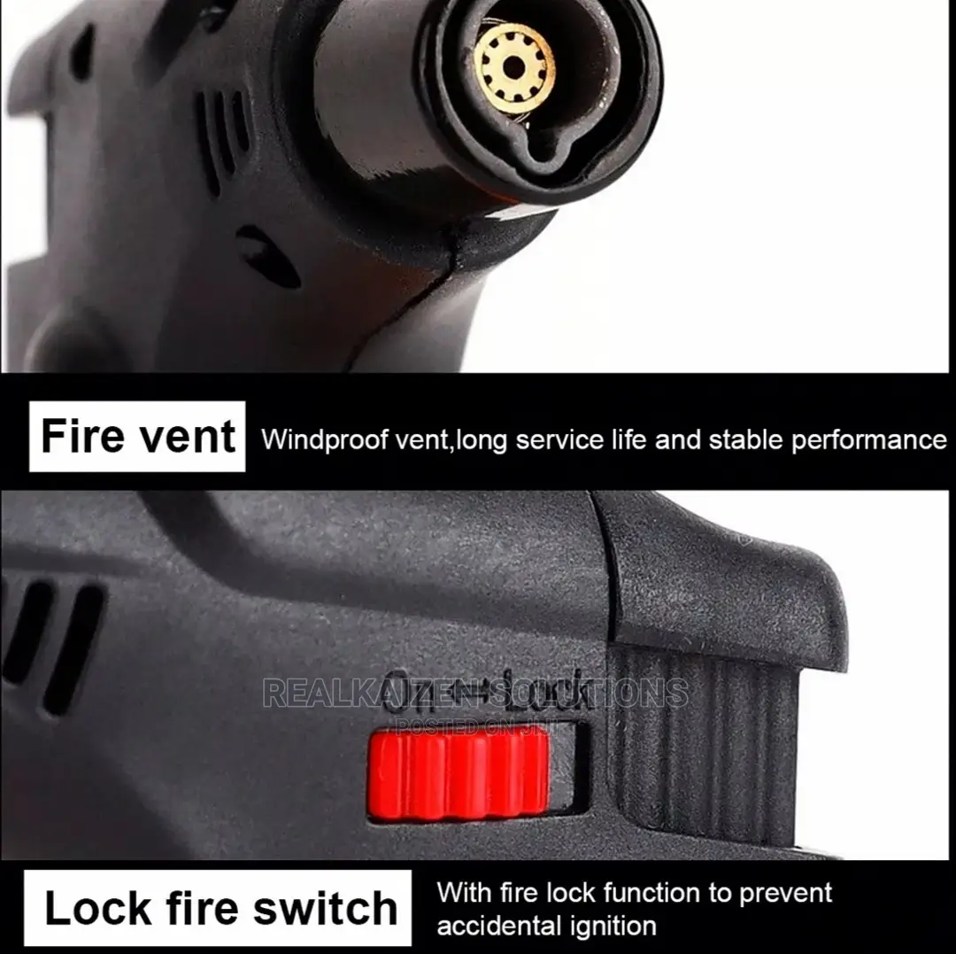 Windproof Blow Gas Refillable Torch Lighter