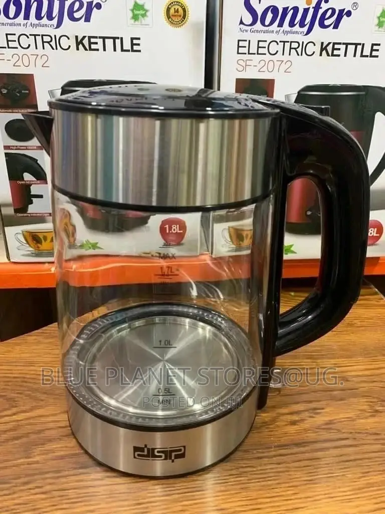 DSP 1.7litres Electric Glass Kettle/Percolator || KK1119.