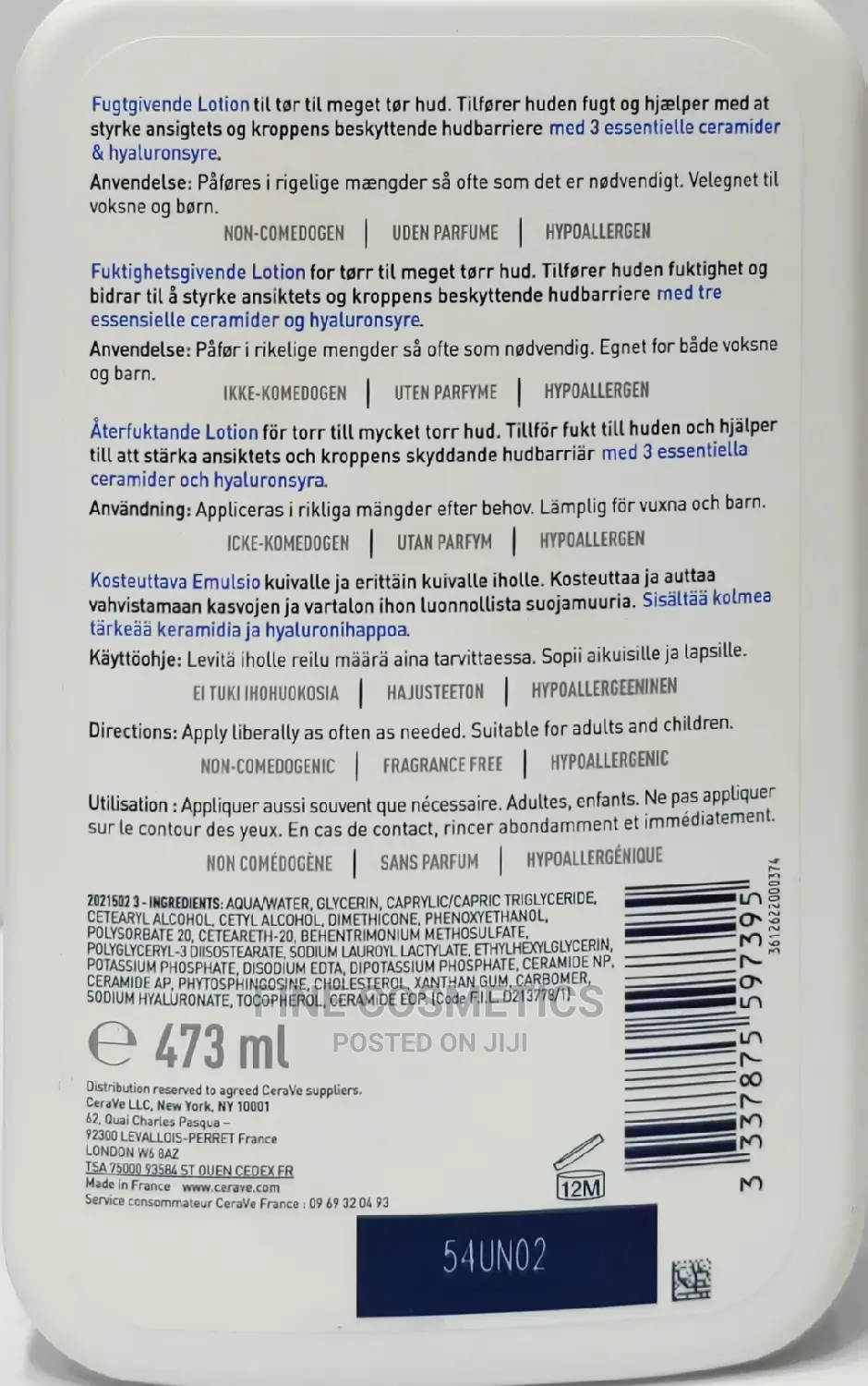 Cerave Moisturising Lotion for Dry and Very Dry Skin 473ml