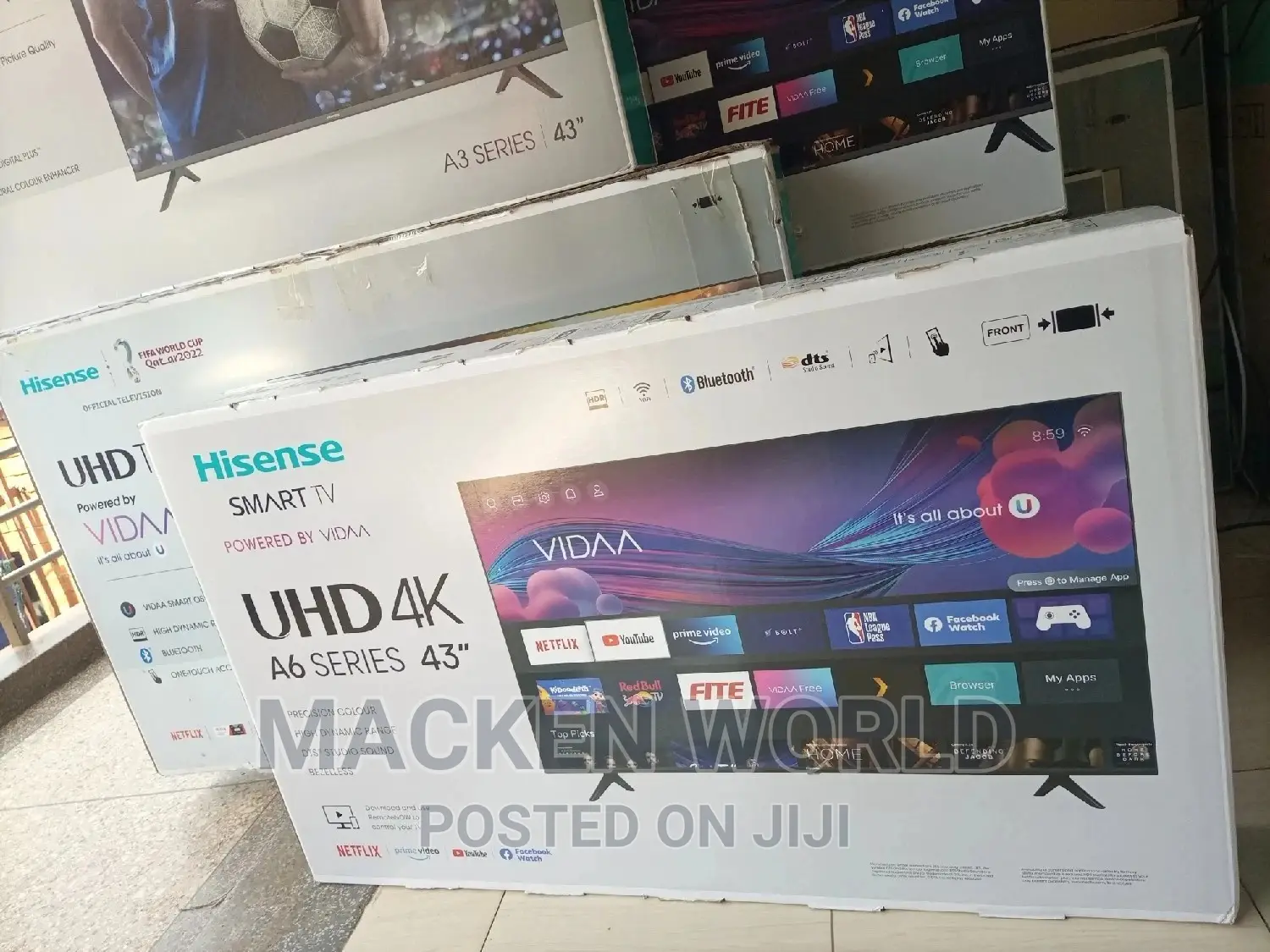 43 Hisense Smart 4k UHD Frameless