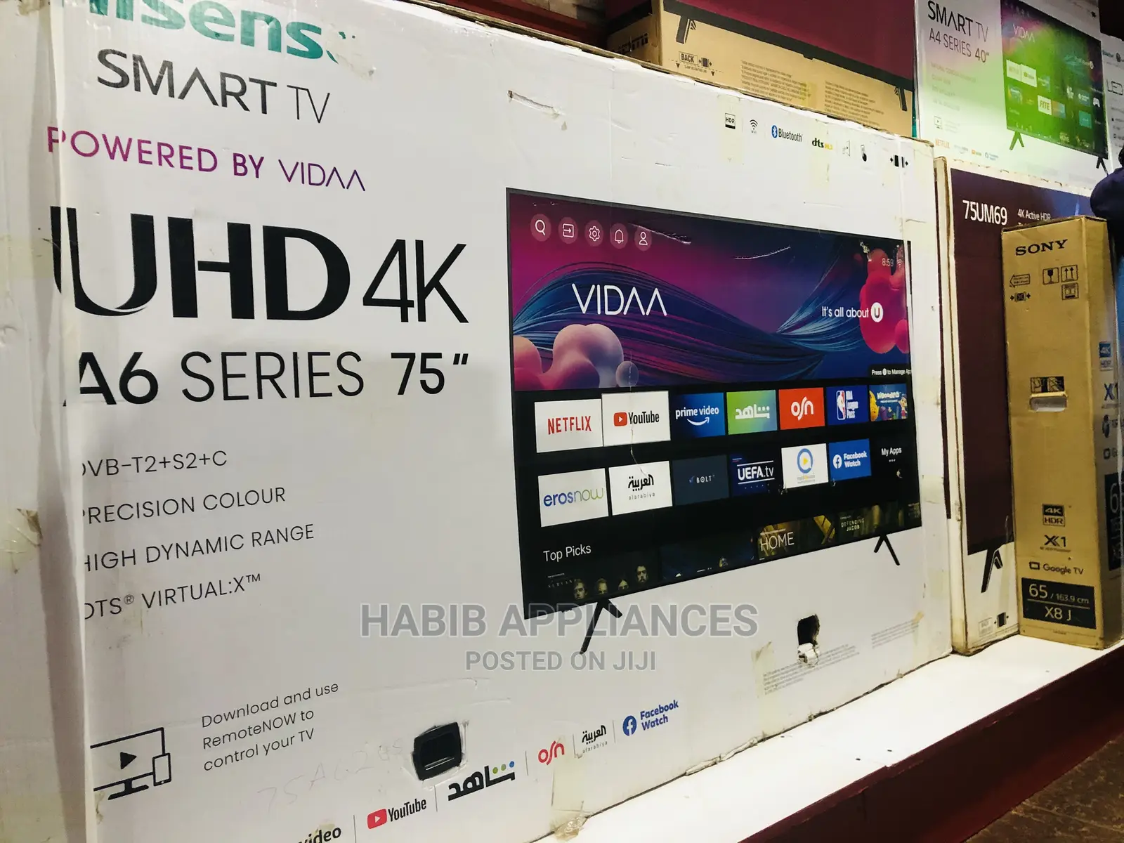 75 Inch Big Size Hisense Tvs Ultra HD 4k Very Good Prices