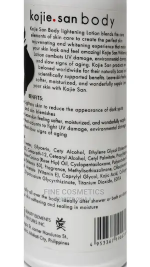 Kojie San Kojic Acid Beauty Skin Lightening Body Lotion