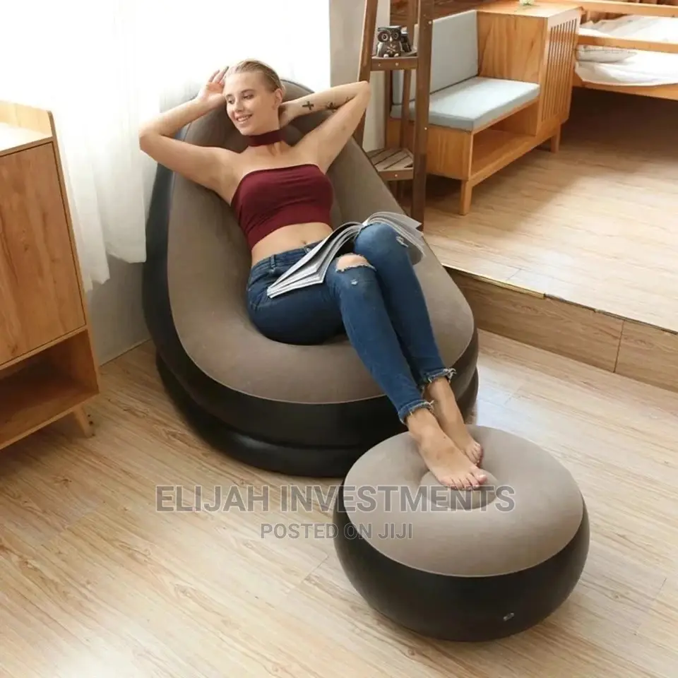Inflatable Sofa With Foot Rest