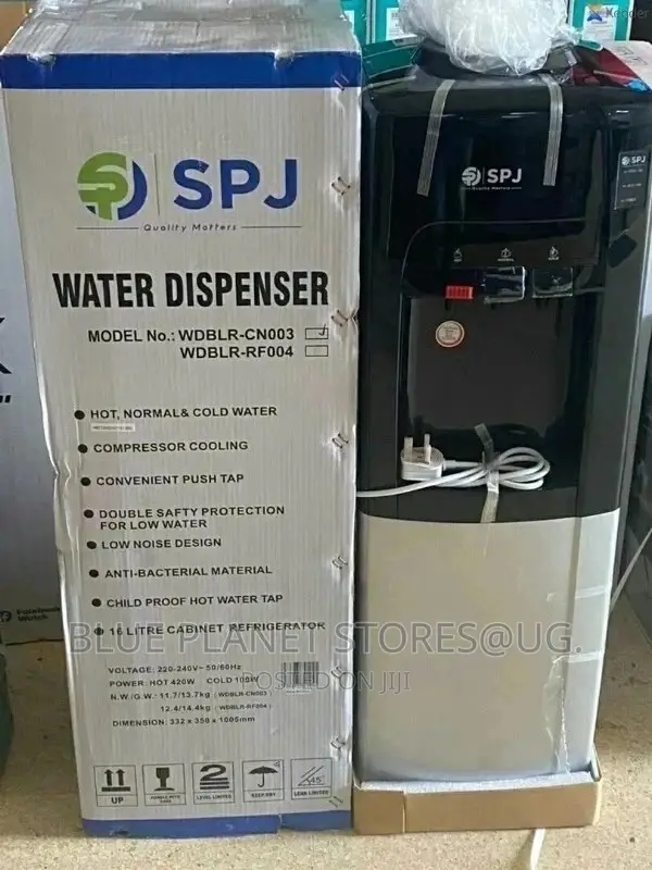 SPJ (Hot/Normal/Cold) 3 Taps Water Dispensers With a Fridge.