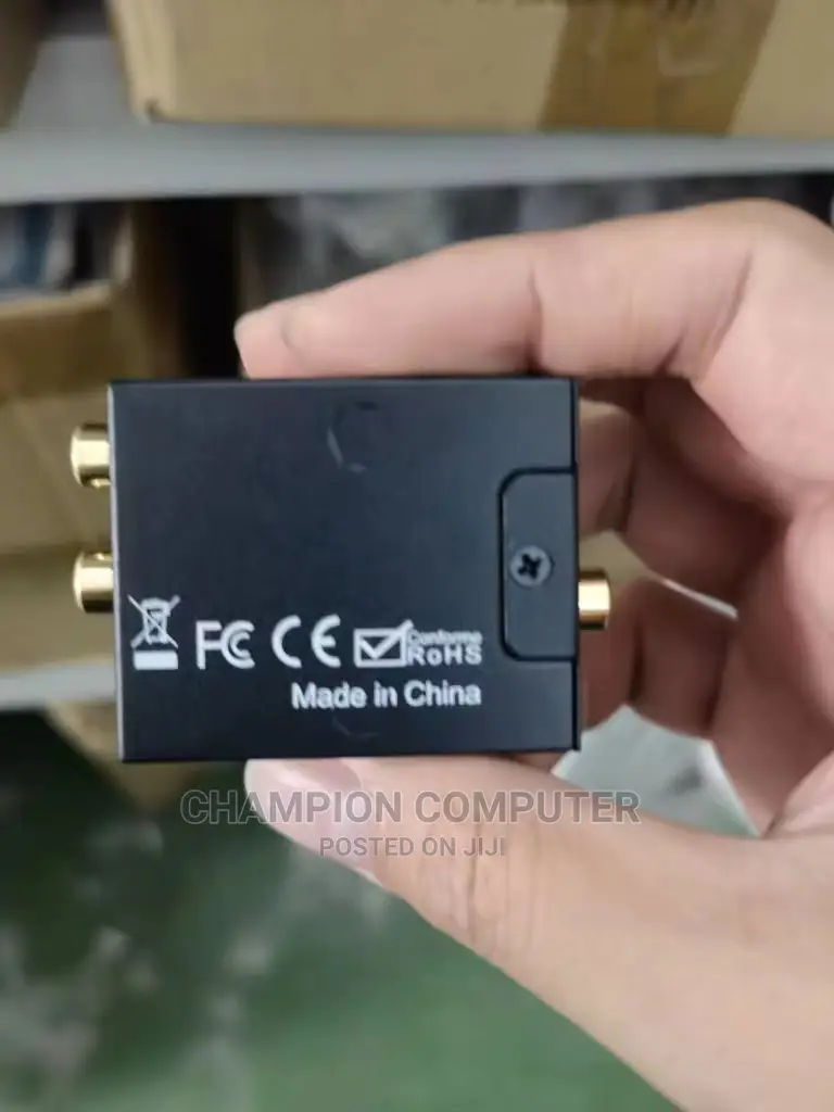 Aux/Banana to Optical/Analog to Digital Audio Converter