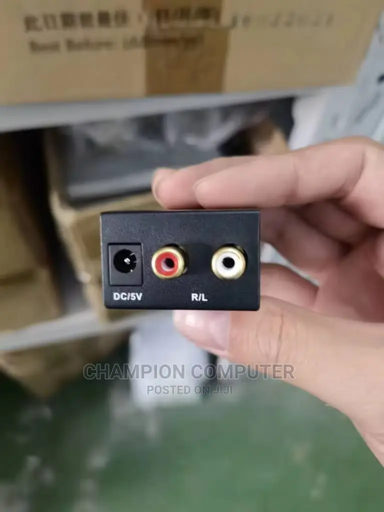 Aux/Banana to Optical/Analog to Digital Audio Converter