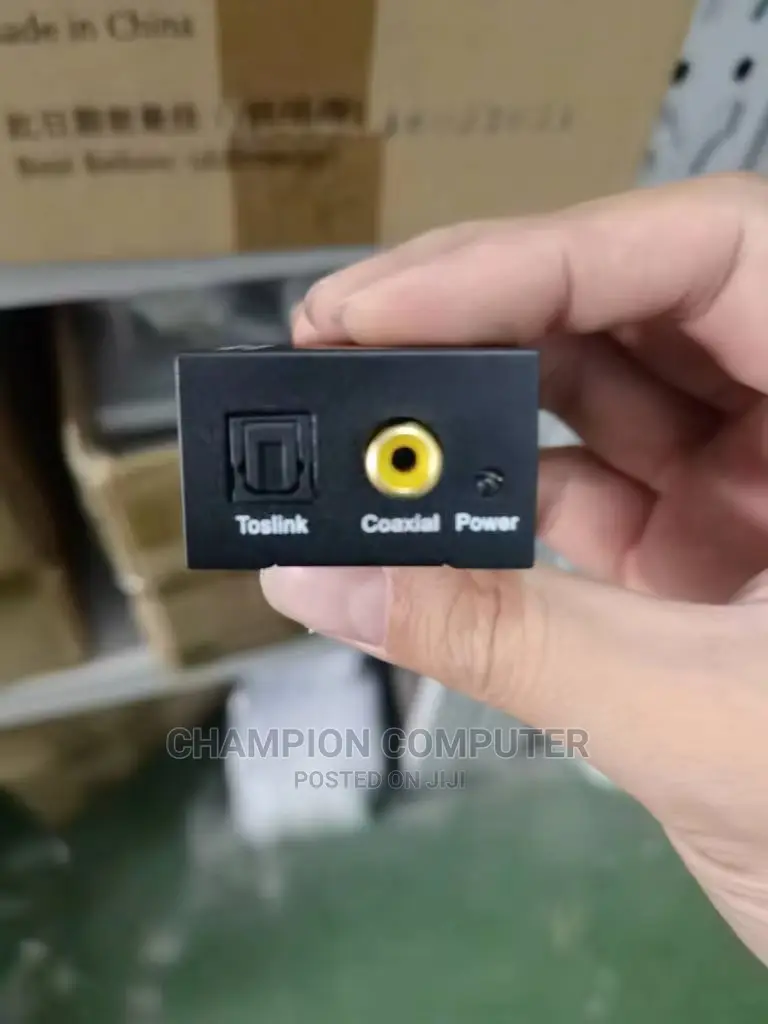 Aux/Banana to Optical/Analog to Digital Audio Converter