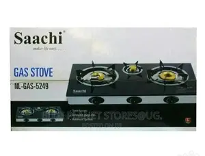 Saachi Triple Gas Stoves || Ceramic Glass || NL-GAS-5249